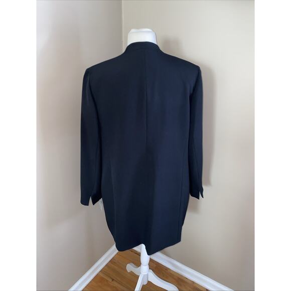 KASPER BLACK LONG LINED OPEN BLAZER JACKET POCKETS CAREER PLUS SIZE 20W - Picture 9 of 10